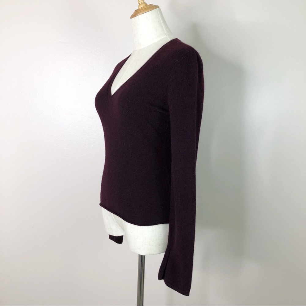 Vince l Pullover Sweater V-Neck 100% Cashmere S - Picture 2 of 8